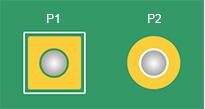 Min Non-plated holes