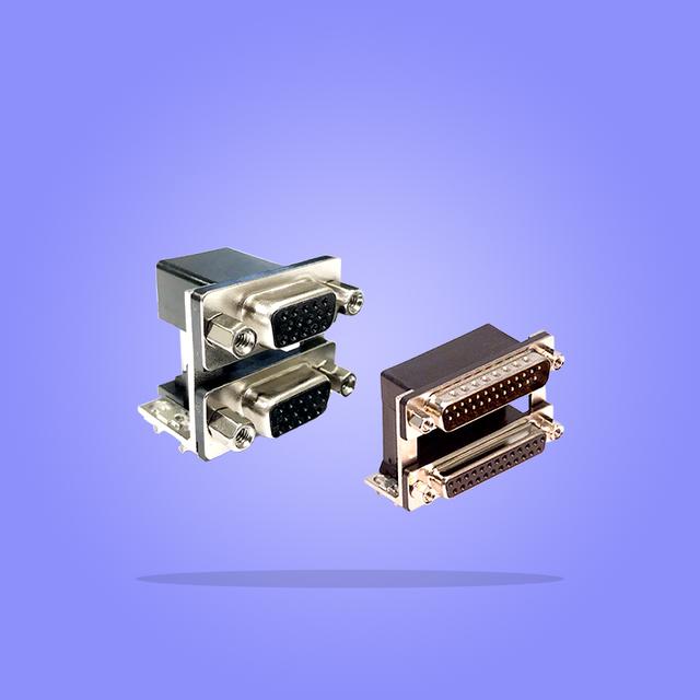 Stacked D Sub Connectors