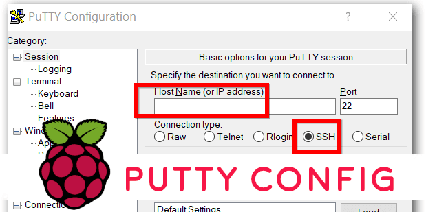 Putty Configuration : Connecting Raspberry Pi to Laptop