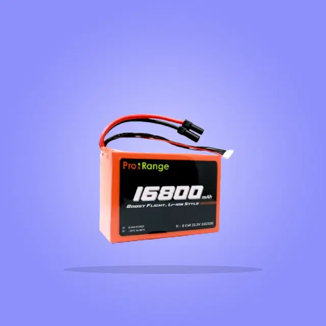 6 Cell Li-ion Drone Battery Pack (22.2V~25.2V)