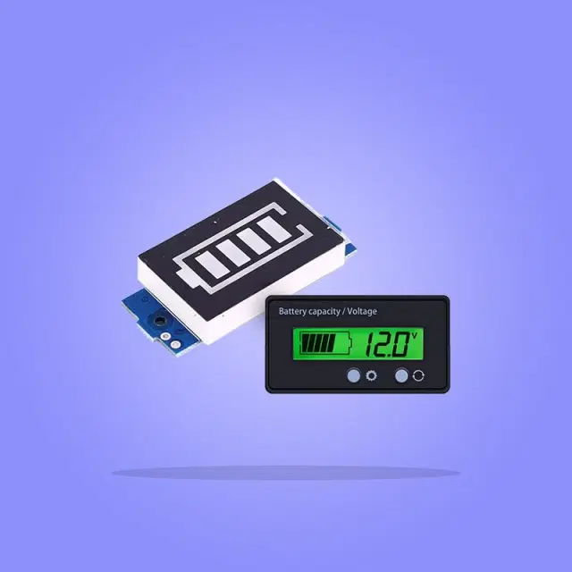 Battery Capacity and Voltage Meter