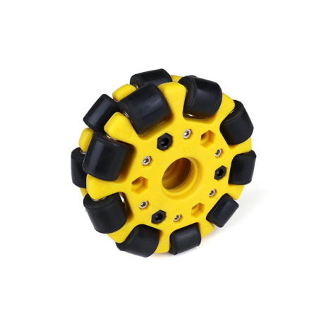 Easymech Yellow 100Mm Double Glass Fiber Omni Wheel