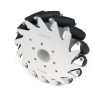 A set of EasyMech 152mm Aluminium Mecanum wheels (Bearing type rollers)-(4 pieces)