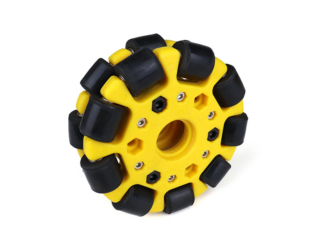 EasyMech Yellow 100mm Double Glass Fiber Omni Wheel