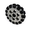 Easymech 152Mm Double Aluminium Omni Wheel (Bearing Type Roller)