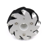 100mm Aluminium Mecanum wheels (Bush type rollers) LEFT