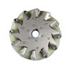 A set of 203mm Aluminium Mecanum wheels (Bearing type rollers)-(4 pcs.)