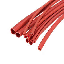 Electriduct 1/4 Heat Shrink Tubing 2:1 Shrinkable Tube Cable Sleeve Red 50 Feet 