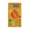 Digital Multimeter Small Yellow Color LCD AC DC Measuring Voltage Current