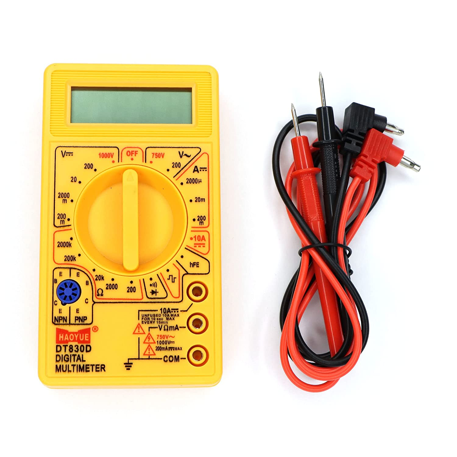 Buy Digital Multimeter Small Yellow Color LCD AC DC Measuring