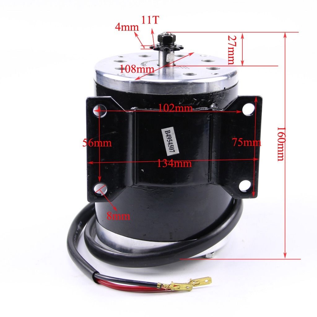 Buy MY1020 24V 500W 2750RPM DC Motor for Ebike Online at the Best Price