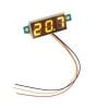 0.28Inch 0-100V Three Wire Dc Voltmeter Yellow
