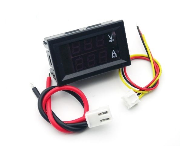 Panel Mount Digital Volt Meter with Touch Switch and % Display