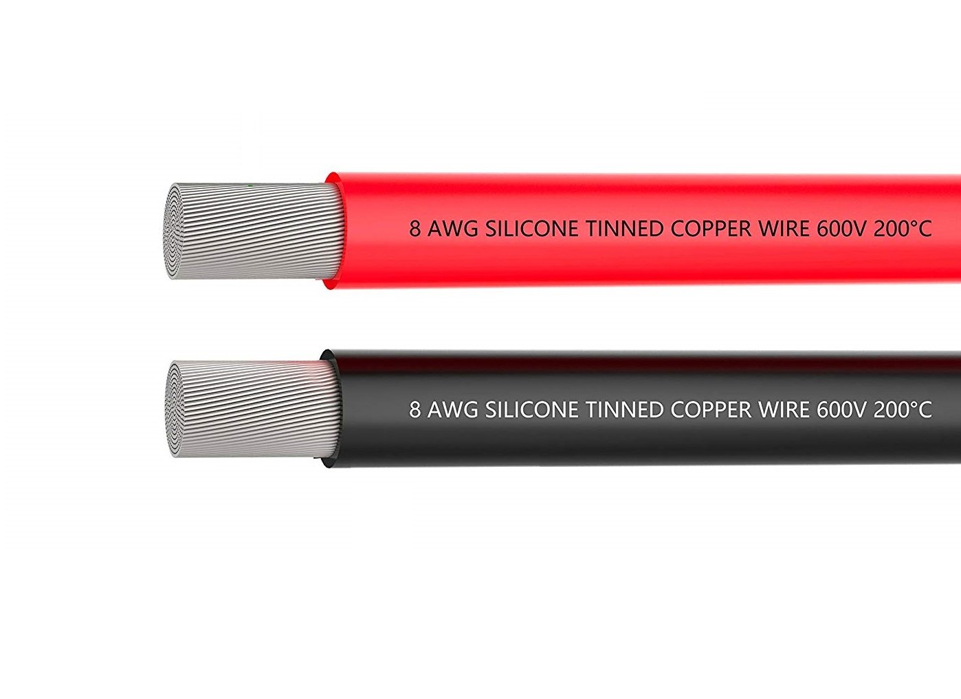 High Quality 8AWG Silicone Wire 1m (Red)