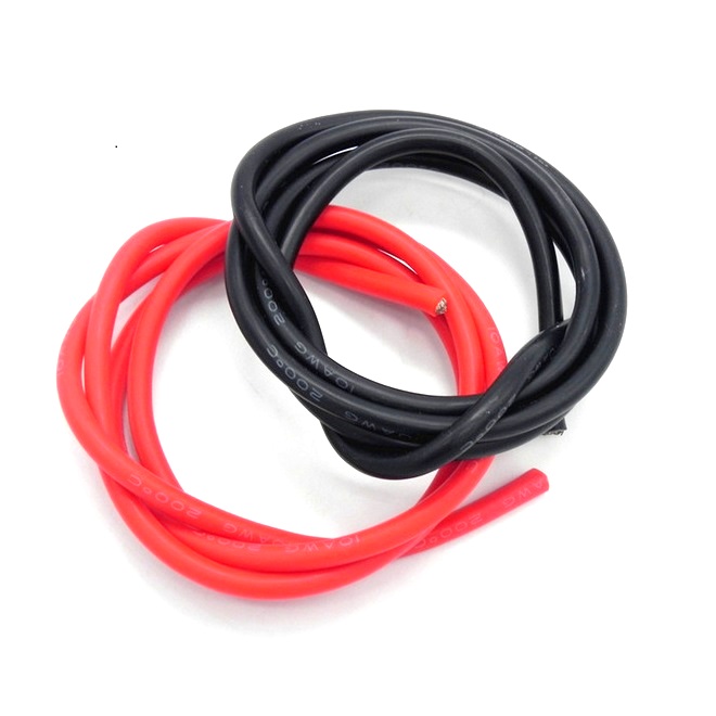 High Quality 10Awg Silicone Wire 1M (Red)