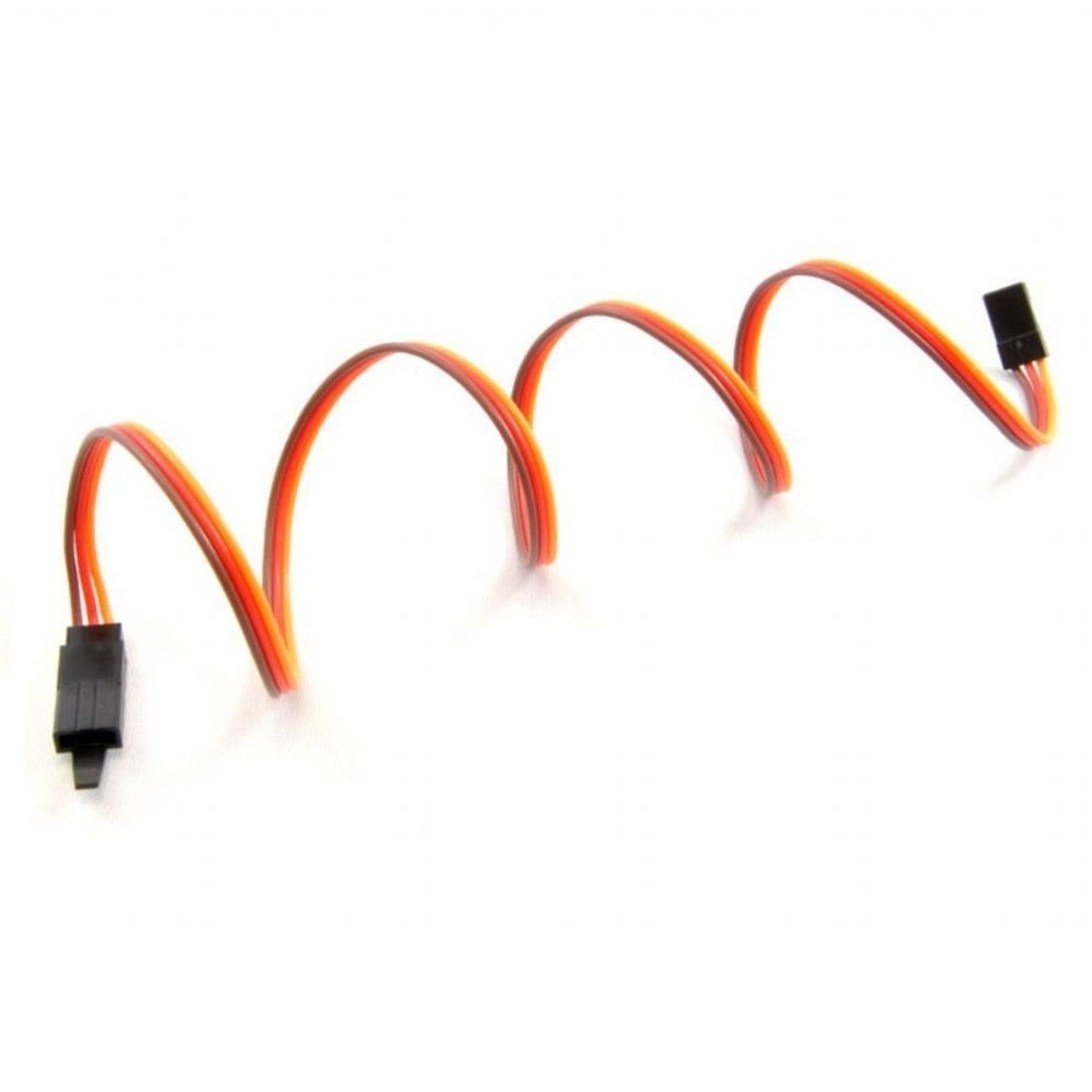 SafeConnect Flat 30CM 22AWG Servo Lead Extention (JR) Cable with Hook - 1PCS (ROBU.IN)