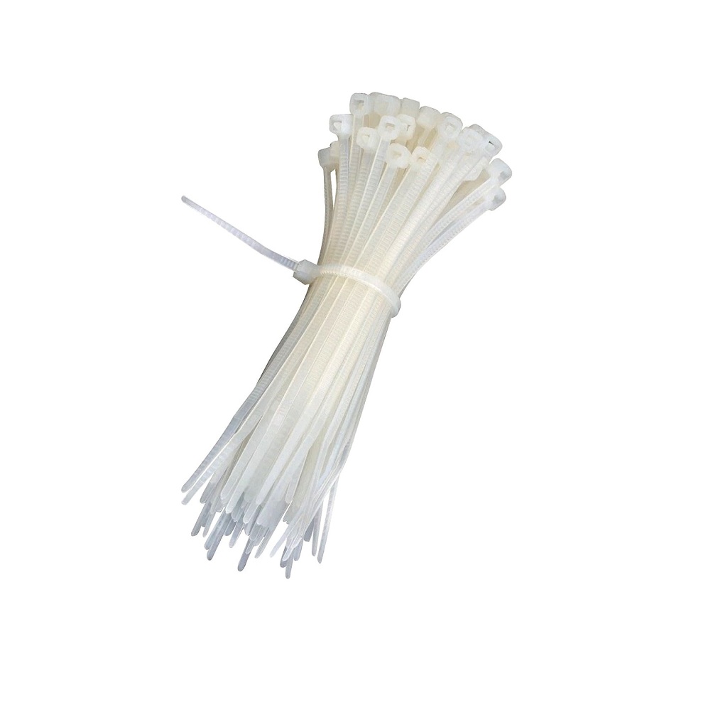 Buy Nylon Cable Zip Ties 200mm White (100pcs) Online at