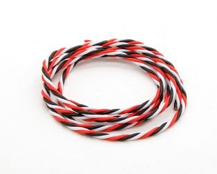 Twisted 22AWG Servo Wire Red/Black/White ~1Meter