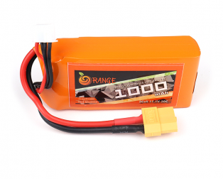 Orange 1000mAh 3S 30C/60C Lithium polymer battery Pack (LiPo)