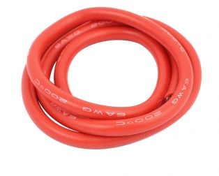 High Quality Ultra Flexible 6AWG Silicone Wire 1m (Red)