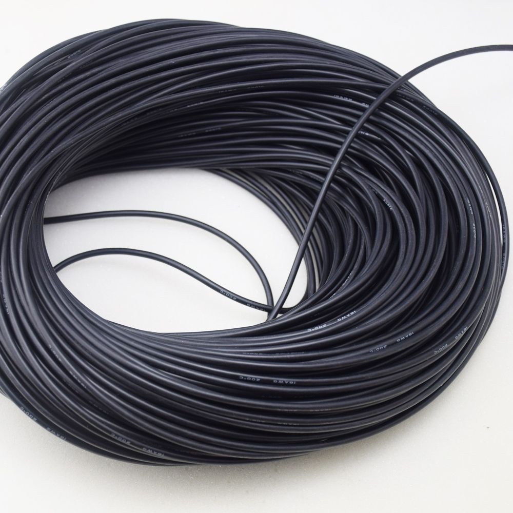 High Quality 18AWG Silicone Wire 10m (Black)
