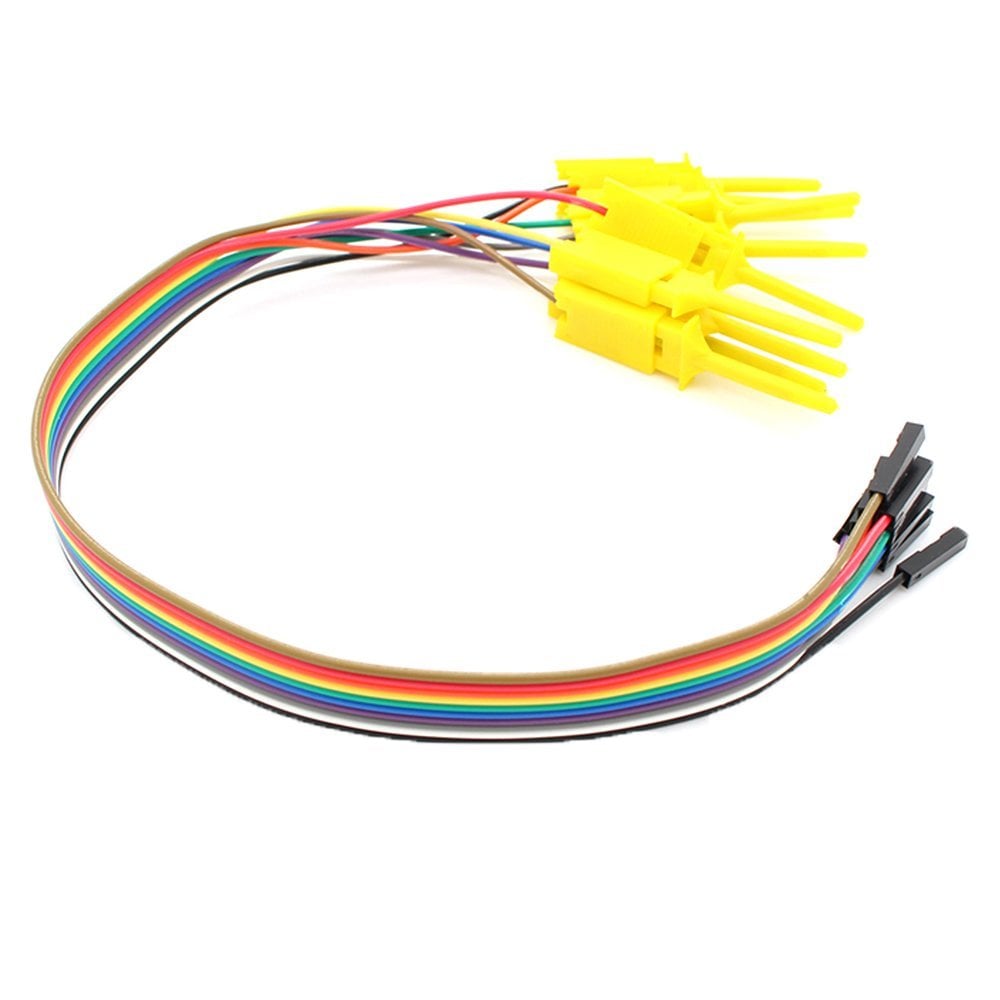 Logic Analyzer Cable Probe Test Hook Clip Line 10 channels 5 Colo fg 