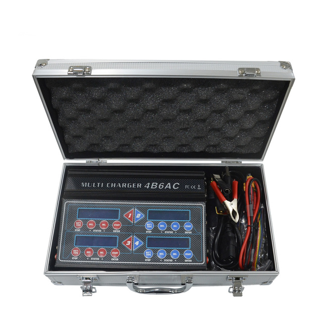 Quattro DC/AC 4B6AC 4 In 1 Multi LiPo Charger With Brief-Case