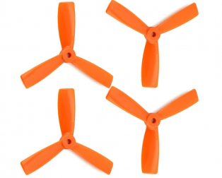 Orange HD Propellers 5045(5X4.5) Tri Blade Bullnose Polycarbonate Orange 2CW+2CCW-2pairs