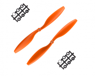 Orange HD Propellers 1045(10X4.5) ABS Orange 1CW+1CCW-1pair