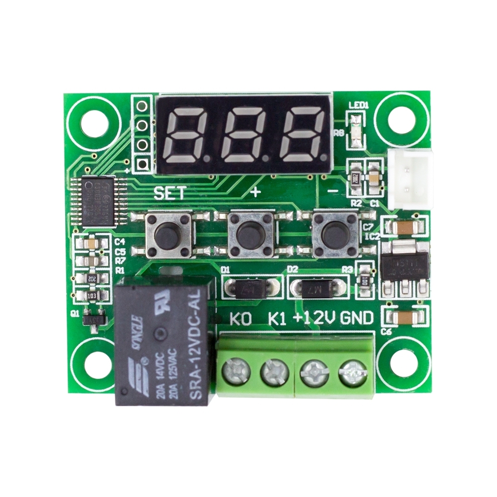 Buy XH W1209 12V Digital Temperature Controller Module W/ Display and NTC  Temp Sensor Online at