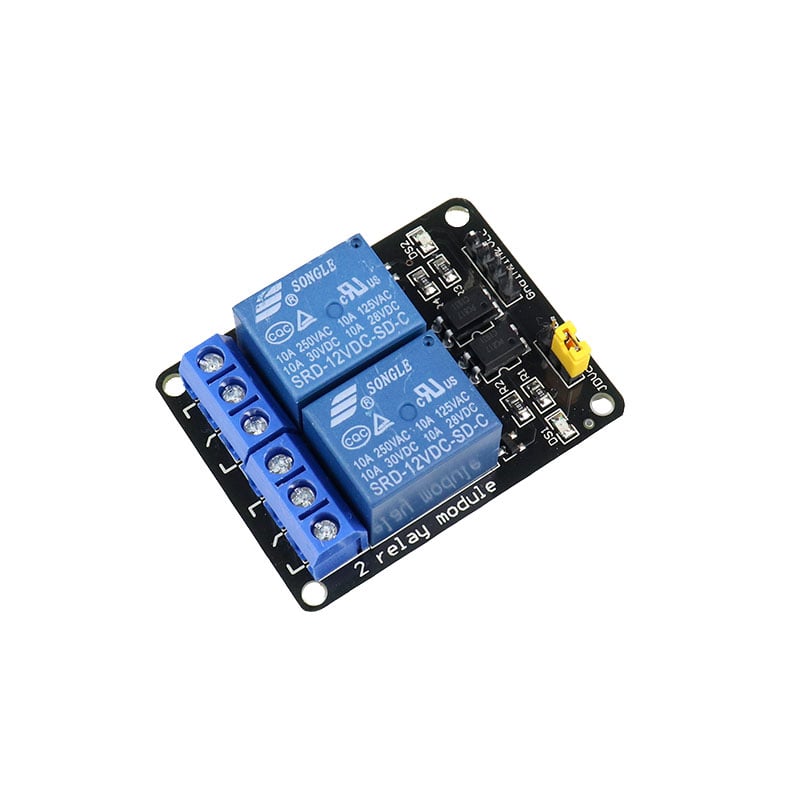 12V Dual Channel Relay Module (with Light Coupling)
