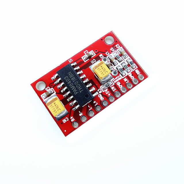 Mini Digital Power Amplifiers 3W Dual Track Red PAM8403