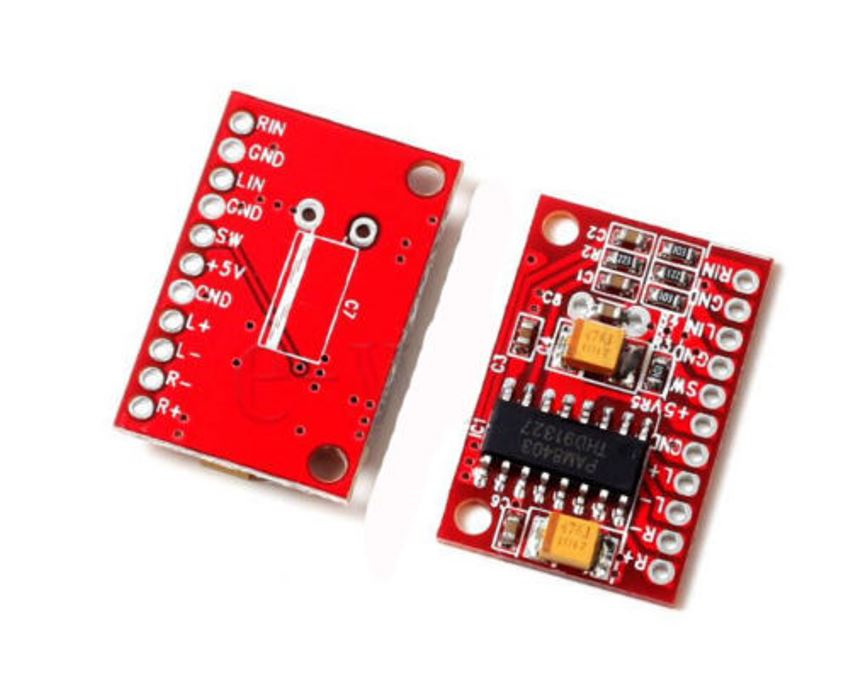 Mini Digital Power Amplifiers 3W Dual Track Red PAM8403