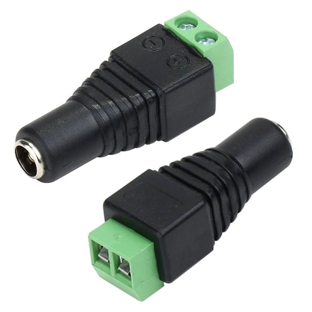 Male + Female 2.1*5.5mm for DC Power Jack Adapter Connector Plug For CCTV Camera