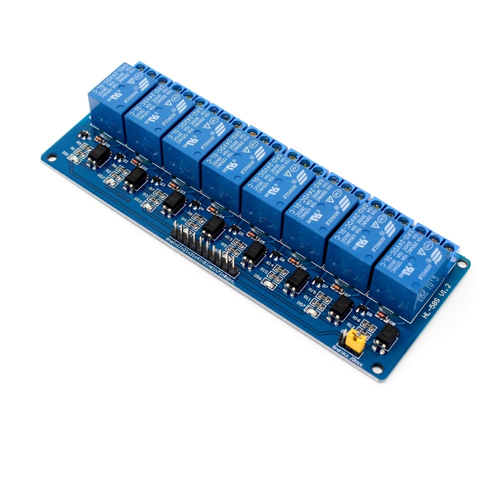 8 RoadChannel Relay Module (with light coupling) 24V - Robu (5)