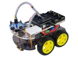 Multi-Functional 4WD Robot Car Chassis Kit with ARDUINO UNO R3