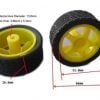 Robot Smart Car Wheel Tyre For Bo Motor