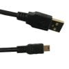 USB 2.0 A Male to MINI-B 5pin Male 2824AWG Cable with Ferrite Core