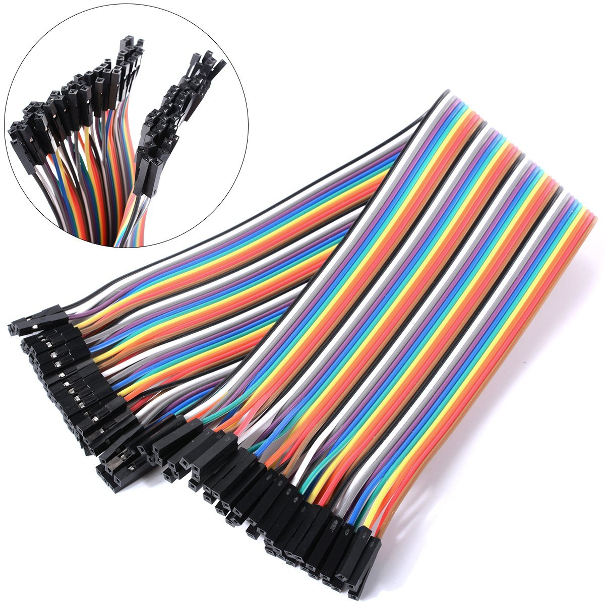 40PIN Dupont Female to Female 30cm Wire Jumper Cables For Arduino