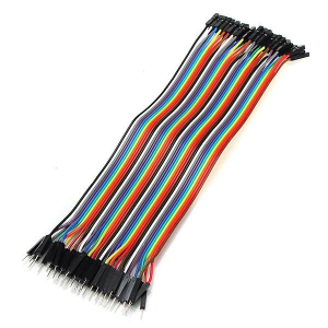 Buy Male to Female Jumper Wires 40 Pin 30cm Online at Robu.in