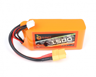ORANGE 1500mAh 3S 40C (11.1 v) Lithium Polymer Battery Pack (LiPo)