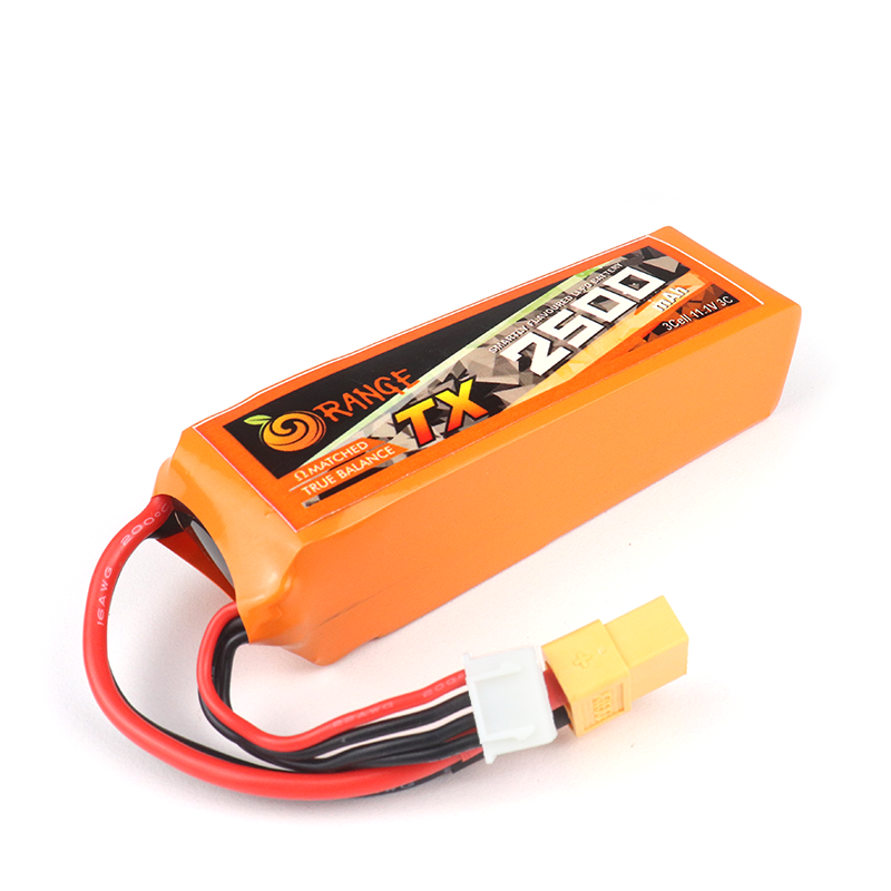 Orange Transmitter (Tx) 2500Mah 3S 3C(11.1 V) Lithium Polymer Battery Pack (Lipo)