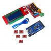 RAMPS 1.4 3D Printer Controller+Arduino Mega2560 with Cable+5Pcs A4988 Driver With Heat Sink+LCD 2004 Display Kit (Robu.in)