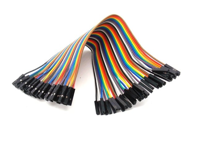 20Pcs 20Cm 2 54Mm 1P 1P Pin Female To Female Color Breadboard Cable Jump Wire