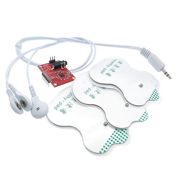 Ecg module AD8232 heart ECG monitoring sensor module Kit For Arduino (Robu.in)