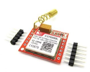 Small SIM800L GPRS GSM Module Micro SIM Card Core Board Quad-band TTL Serial Port with the antenna (Robu.in)