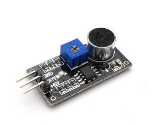 LM393 Sound Detection Sensor Module - Black (Robu.in)
