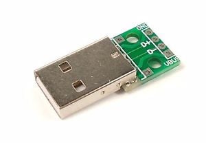 USB Type A Breakout Board - Male