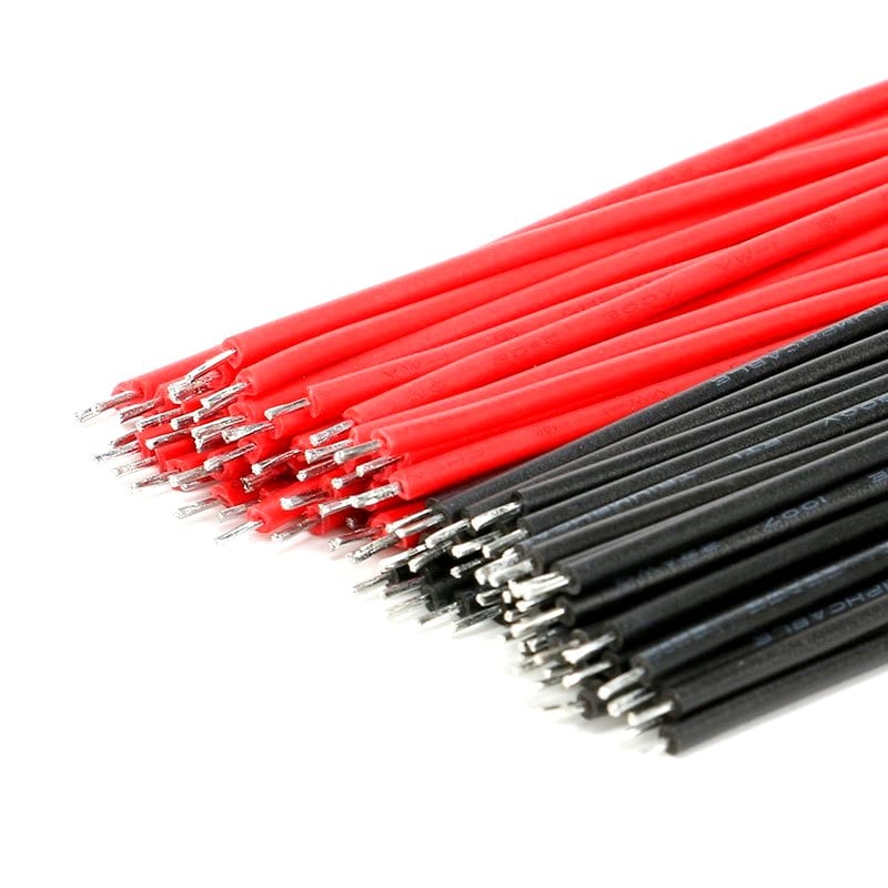 Motherboard Breadboard Jumper Cable 150mm 24AWG Black - 50Pcs
