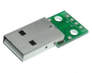 USB Type A Breakout Board - Male